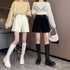 コーデュロイ ショートパンツ レディース 美脚パンツ ホットパンツ ミニ丈パンツ ハイウエスト Aライン 脚長 ベーシック おしゃれ カジュアル 着やせ 秋冬 99MMFZ-017