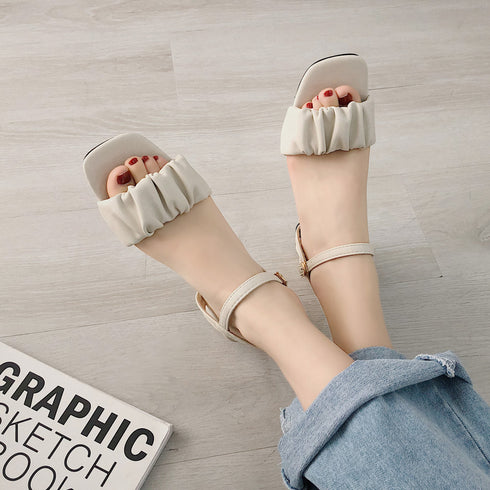 サンダル レディース 靴 太ヒール サンダル レディース 靴 太ヒール ハイヒール ストラップ 春夏 歩きやすい 韓国風 99MOXC-099