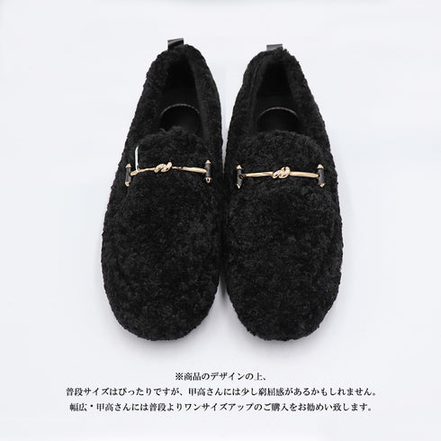 パンプス モカシン 冬靴 裏起毛 パンプス モカシン 冬靴 裏起毛 シューズ 靴 もこもこ 無地 可愛い ファー あったかい 痛くない 99MOXC-125