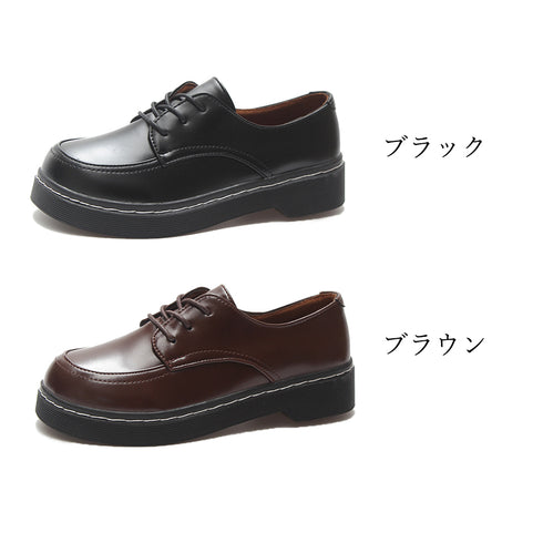 ドレスシューズ レディース 靴 ドレスシューズ レディース 靴 シューズ レースアップ レザー調 厚底 シンプル 歩きやすい 99MOXC-130
