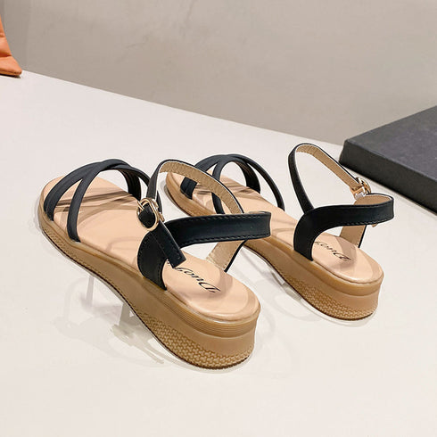 サンダル ウェッジサンダル レディース夏 韓国 サマーシューズ コンフォート 脚長美脚サンダル カジュアル 大人可愛い 歩きやすい 痛くない 海 ビーチサンダル 99MOXC-182