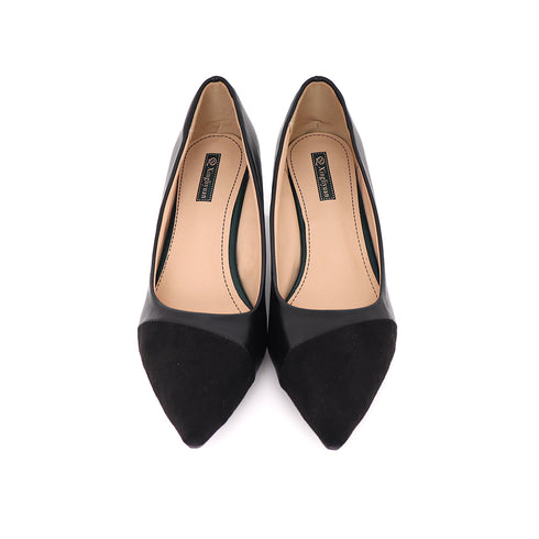 太ヒールパンプス 通勤 PUスエード レディース ポインテッドトゥ 履きやすい きれいめ カジュアル 疲れにくい チャンキーヒール 大人 OL オフィス 99MOXC-192