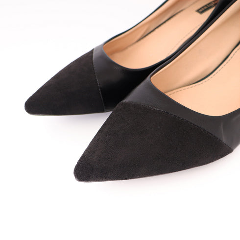 太ヒールパンプス 通勤 PUスエード レディース ポインテッドトゥ 履きやすい きれいめ カジュアル 疲れにくい チャンキーヒール 大人 OL オフィス 99MOXC-192