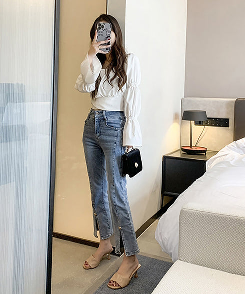 ミュールサンダル レディース 春夏 ミドルヒール スクエアトゥ ギャザー 美脚 脚長 きれいめ 大人 おしゃれ オルチャン 履きやすい フェミニン 99MOXC-195