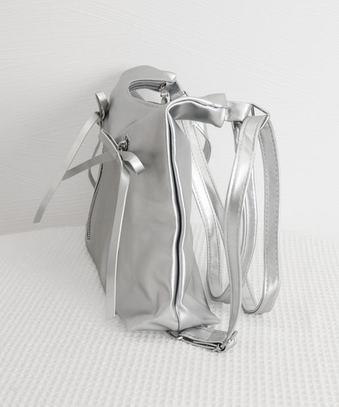 ショルダーバッグ ミニリュック リボン レディース PUレザー トートバッグ 3WAY 軽量 手提げかばん 大人可愛い おしゃれ カジュアル 通勤通学旅行カバン 99MSXB-002