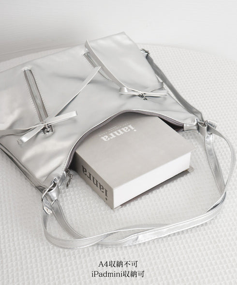 ショルダーバッグ ミニリュック リボン レディース PUレザー トートバッグ 3WAY 軽量 手提げかばん 大人可愛い おしゃれ カジュアル 通勤通学旅行カバン 99MSXB-002