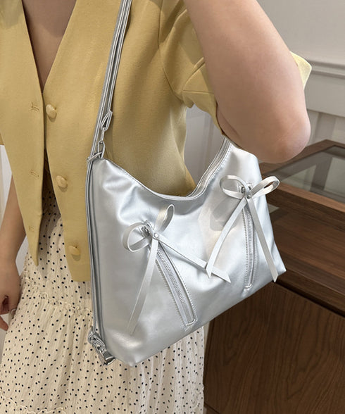 ショルダーバッグ ミニリュック リボン レディース PUレザー トートバッグ 3WAY 軽量 手提げかばん 大人可愛い おしゃれ カジュアル 通勤通学旅行カバン 99MSXB-002