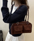 ショルダーバッグ ハンドバッグスエード調 レディース 肩掛けカバン 無地バッグ ポケット付き 大人 おしゃれ レトロ シンプル 韓国風 99MSXB-003