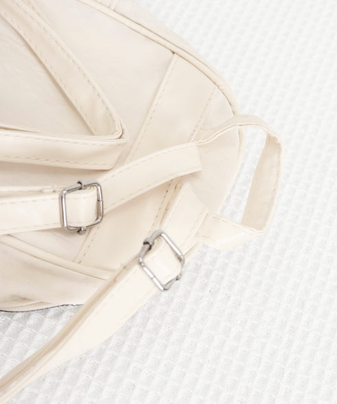 ミニリュックサック コンパクトバッグ 黒 レディース マーブル柄 ラウンド型リュック フェイクレザー 軽量 シンプル カジュアル きれいめ おしゃれ 旅行かばん 99MSXB-004