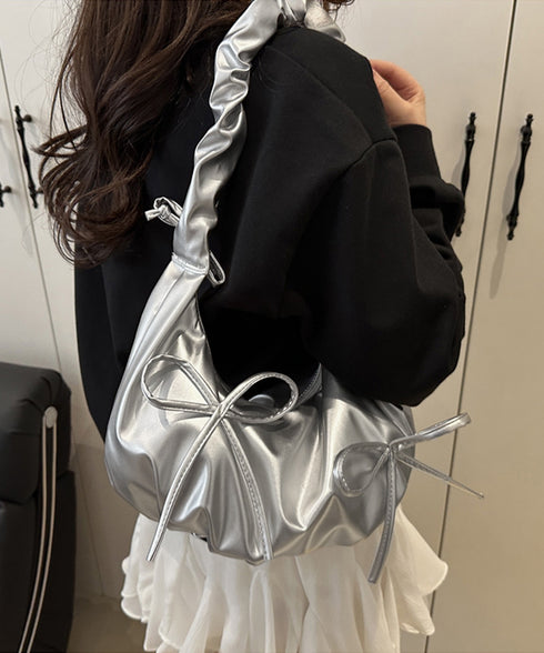 ショルダーバッグ 3way リボンバッグ レディース フェイクレザー 手提げ鞄 肩掛け 斜め掛けバッグ 合皮 大人可愛い おしゃれ 旅行 お出かけ 春夏秋冬 99MSXB-006