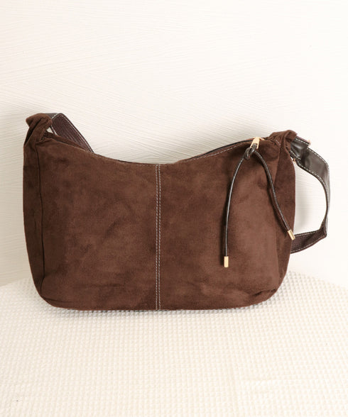 ショルダーバッグ レディース スエード調 斜めがけバッグ 軽量かばん 無地かばん ワンショルダーバッグ レトロ 大人 おしゃれ カジュアル 通勤 人気 99MSXB-007