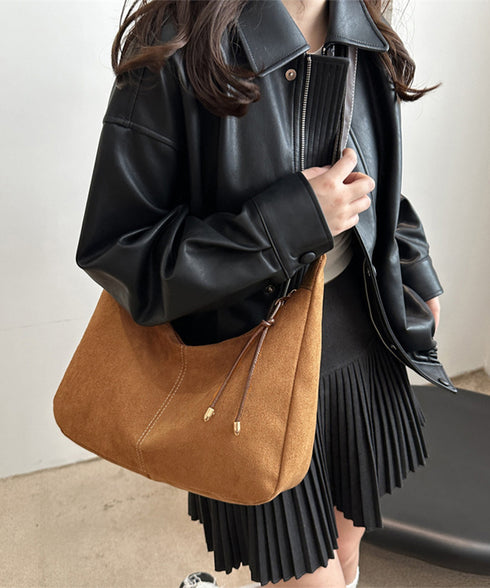 ショルダーバッグ レディース スエード調 斜めがけバッグ 軽量かばん 無地かばん ワンショルダーバッグ レトロ 大人 おしゃれ カジュアル 通勤 人気 99MSXB-007