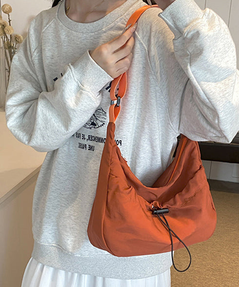 ショルダーバッグ ナイロン 無地 軽量 レディース ストリートバッグ 肩掛け 斜め掛け ボディバッグ ユニセックス カジュアル おしゃれ お出かけ 99MSXB-009