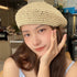 ベレー帽 麦わら帽子 レディース帽子 夏 韓国 小顔 メッシュ 折りたたみ 紫外線対策ぼうし 丸み トレンド感 大人可愛い カジュアル ボーダー 旅行 アウトドア 99MXFS-001