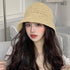 麦わら帽子 ストローハット 韓国 春夏 レディース バケットハット 紫外線対策 日焼け対策 日よけ 折りたたみ ナチュラル 小顔 夏海 アウトドア おしゃれ 99MXFS-002