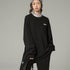 英字ロゴスウェット レディース 韓国 長袖Tシャツ カットソー プルオーバー ゆったり カジュアル おしゃれ ロング丈 着やせ オルチャン ルームウェア 99MYMY-004