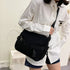 ショルダーバッグ ユニセックス 大容量 レディース ボディバッグ 斜めがけバッグ 無地 学生 カジュアル おしゃれ 通勤通学 韓国風 オルチャン 修学旅行 99MZNB-001