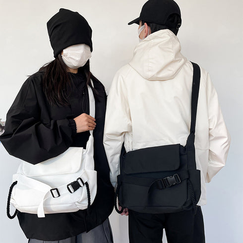 ショルダーバッグ ユニセックス 大容量 レディース ボディバッグ 斜めがけバッグ 無地 学生 カジュアル おしゃれ 通勤通学 韓国風 オルチャン 修学旅行 99MZNB-001