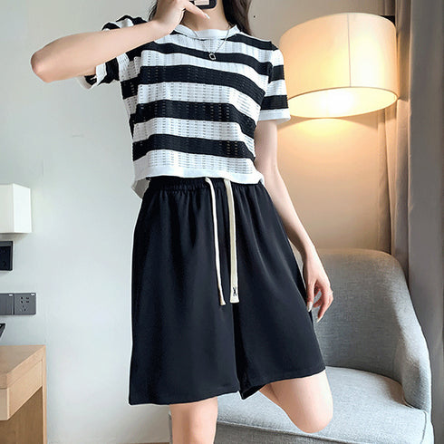 ワイドパンツ カラー短パン 韓国 9色 レディース ショートパンツ ハーフパンツ ウエストゴム Aライン おしゃれ カジュアル 着やせ ゆったり 部屋着 夏 99NDG-001