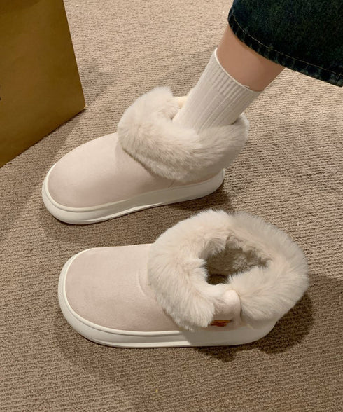 厚底ムートンブーツ ルームブーツ 保温 レディース ファー ショートブーツ 裏起毛 あったか 無地 カジュアル フラットソール 軽量冬靴 大人可愛い おしゃれ 99QDXC-001