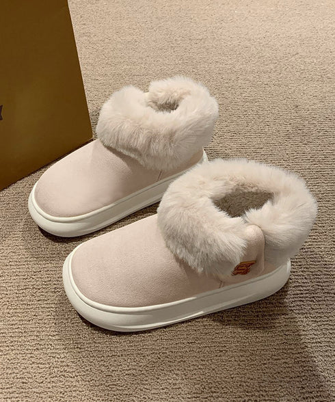 厚底ムートンブーツ ルームブーツ 保温 レディース ファー ショートブーツ 裏起毛 あったか 無地 カジュアル フラットソール 軽量冬靴 大人可愛い おしゃれ 99QDXC-001