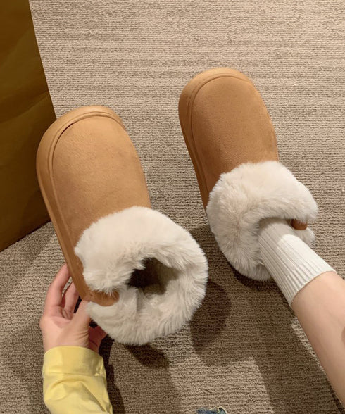 厚底ムートンブーツ ルームブーツ 保温 レディース ファー ショートブーツ 裏起毛 あったか 無地 カジュアル フラットソール 軽量冬靴 大人可愛い おしゃれ 99QDXC-001