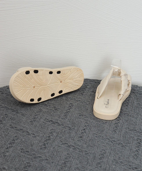 スリッパサンダル レディース ギャザー フラットシューズ かかとなし おしゃれ 履きやすい 疲れない カジュアル オルチャン 大人 可愛い 海旅行 99QGXY-001