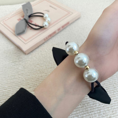 ヘアゴム パール リボン 髪ゴム 韓国 レディース ヘアアクセサリー 髪飾り髪留め まとめ髪 大人かわいい おしゃれ ファッション小物 リングゴム プレゼント 99QNSP-002