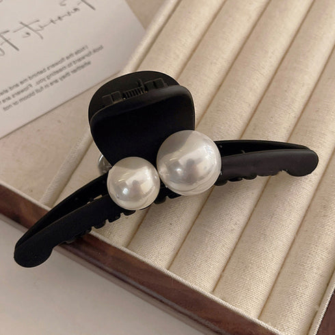バンスクリップ ヘアクリップ 韓国風 ヘアアクセサリー レディース 髪留め フェイクパール ヘアアレンジ オルチャン 大人可愛い ヘアスタイル 99QNSP-003