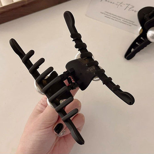 バンスクリップ ヘアクリップ 韓国風 ヘアアクセサリー レディース 髪留め フェイクパール ヘアアレンジ オルチャン 大人可愛い ヘアスタイル 99QNSP-003