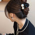 バンスクリップ ヘアクリップ 韓国風 ヘアアクセサリー レディース 髪留め フェイクパール ヘアアレンジ オルチャン 大人可愛い ヘアスタイル 99QNSP-003