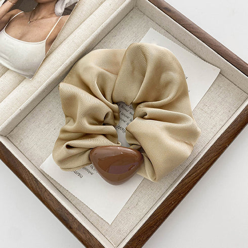 シュシュ サテン ヘアゴム 韓国 レディース ヘアアクセサリー まとめ髪 髪留め 簡単 ヘアアレンジ 大人可愛い カジュアル プレゼント オルチャン 99QNSP-007