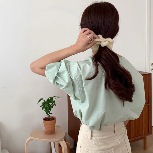 シュシュ ヘアゴム まとめ髪 髪飾り韓国 レディース ヘアアクセサリー ヘアアレンジ 簡単 髪留め シンプル カジュアル 大人 通勤 プレゼント フェミニン 雑貨 99QNSP-009