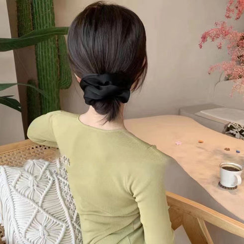 シュシュ ヘアゴム まとめ髪 髪飾り韓国 レディース ヘアアクセサリー ヘアアレンジ 簡単 髪留め シンプル カジュアル 大人 通勤 プレゼント フェミニン 雑貨 99QNSP-009