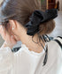 シュシュ サテンリボン ヘアゴム 無地 レディース まとめ髪 ヘアアレンジ 簡単髪留め オルチャン おしゃれ 大人 可愛い プレゼント 女子会 パーティー 99QNSP-013