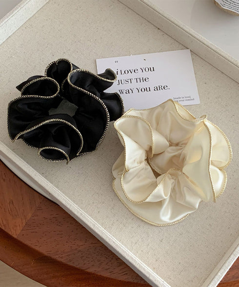 サテンシュシュ ヘアゴム ボリューム レディース ヘアアレンジ 髪留め 髪飾り お団子 オルチャン おしゃれ カジュアル 大人っぽい 可愛い 雑貨小物 99QNSP-016