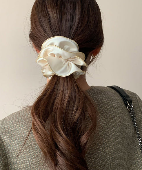 サテンシュシュ ヘアゴム ボリューム レディース ヘアアレンジ 髪留め 髪飾り お団子 オルチャン おしゃれ カジュアル 大人っぽい 可愛い 雑貨小物 99QNSP-016