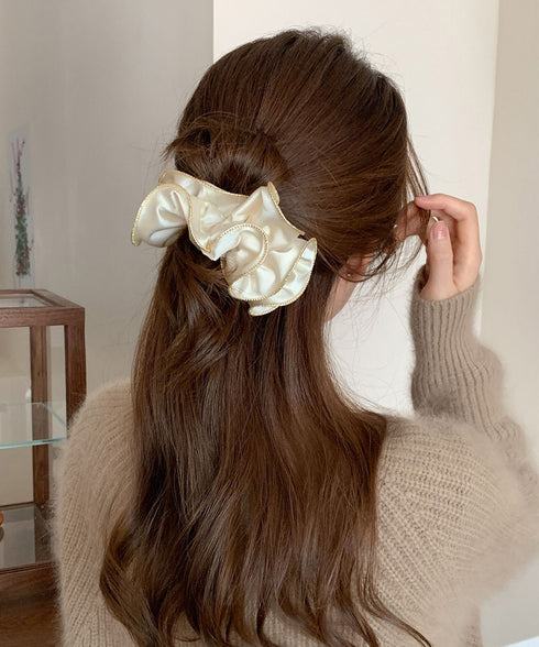 サテンシュシュ ヘアゴム ボリューム レディース ヘアアレンジ 髪留め 髪飾り お団子 オルチャン おしゃれ カジュアル 大人っぽい 可愛い 雑貨小物 99QNSP-016