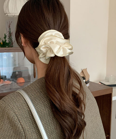 サテンシュシュ ヘアゴム ボリューム レディース ヘアアレンジ 髪留め 髪飾り お団子 オルチャン おしゃれ カジュアル 大人っぽい 可愛い 雑貨小物 99QNSP-016