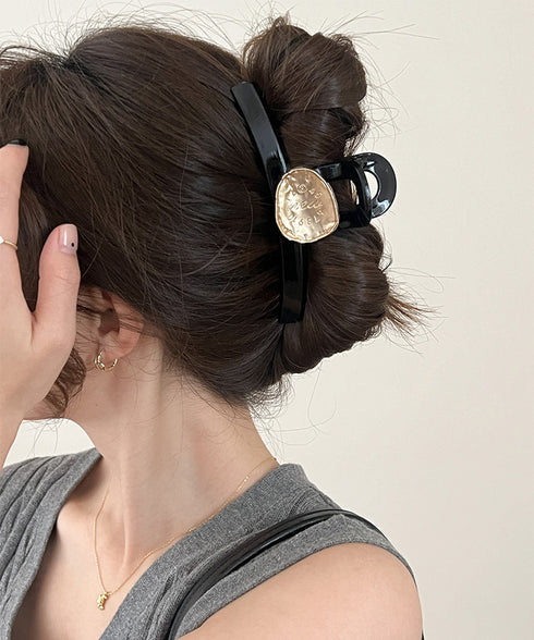 ヘアクリップ レディース メタル飾り バンスクリップ ヘアアクセサリー 大人女性 可愛い 髪留め まとめ髪 髪飾り 韓国ファッション オフイスカジュアル 99QNSP-017