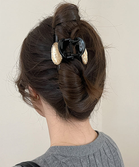 ヘアクリップ レディース メタル飾り バンスクリップ ヘアアクセサリー 大人女性 可愛い 髪留め まとめ髪 髪飾り 韓国ファッション オフイスカジュアル 99QNSP-017