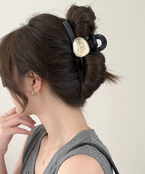 ヘアクリップ レディース メタル飾り バンスクリップ ヘアアクセサリー 大人女性 可愛い 髪留め まとめ髪 髪飾り 韓国ファッション オフイスカジュアル 99QNSP-017