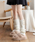 レッグウォーマー 靴下 ルームソックス レディース ニットレッグカバー ボダン飾り 暖かい 防寒グッズ おしゃれ コスプレ 寒さ対策 ボリューム 99RSWY-001
