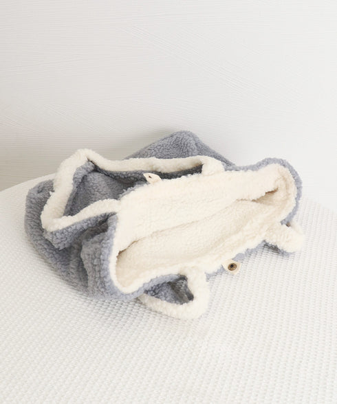 トートバッグ 両面 もこもこ 大容量 レディース 軽量手提げバッグ マザーズバッグ 柔らかい 英字ロゴ a4対応 可愛い カジュアル 大人 女子 おしゃれ 99SUBB-023