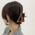 ヘアクリップ トライアングル くり抜き バンスクリップ べっ甲柄 アクリル 大人っぽい 可愛い まとめ髪 オルチャン アクセ 髪留め 大人気 韓国風 髪飾り 99SXDZ-001