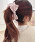 バナナクリップ ドット柄リボン 韓国風 レディース ヘアアクセサリー まとめ髪 髪留め ハーフアップ ヘアアレンジ おしゃれ 大人可愛い カジュアル プレゼント 99SXSP-001