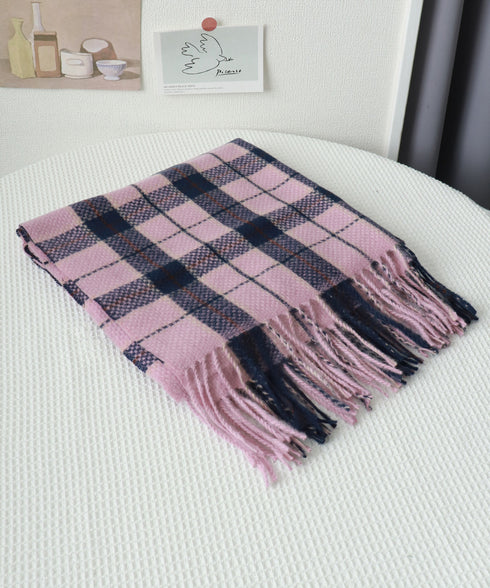 大判マフラー チェック柄 秋冬レディース ストール ショール ロング ボリューム 羽織り 防寒保温 フリンジ ふんわり 暖かい 大人可愛い おしゃれ お出掛け 99SYFS-004