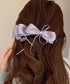バナナクリップ サテン リボン 髪飾り レディース ヘアアクセサリー まとめ髪 ポニーテール 上品髪留め おしゃれ 大人可愛い まとめ髪 ヘアグッズ 発表会 99SYSP-001
