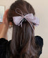 バナナクリップ サテン リボン 髪飾り レディース ヘアアクセサリー まとめ髪 ポニーテール 上品髪留め おしゃれ 大人可愛い まとめ髪 ヘアグッズ 発表会 99SYSP-001