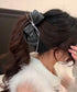 バナナクリップ サテン リボン 髪飾り レディース ヘアアクセサリー まとめ髪 ポニーテール 上品髪留め おしゃれ 大人可愛い まとめ髪 ヘアグッズ 発表会 99SYSP-001
